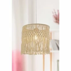 Searchlight Cream Lola Macramé Easy Fit Shade