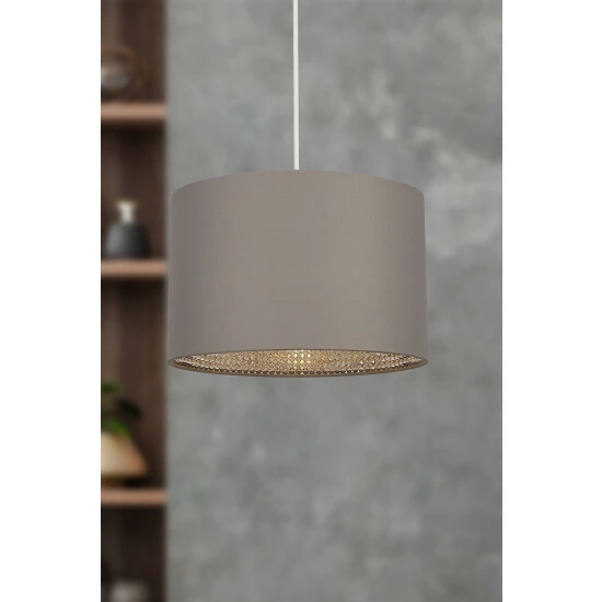 unnamed-file-445.jpg Searchlight Grey/Chrome Faral Studded Easy Fit Shade -Searchlight Shop unnamed file 445