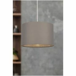 Searchlight Grey/Chrome Faral Studded Easy Fit Shade 5 Searchlight Grey/Chrome Faral Studded Easy Fit Shade -Searchlight Shop unnamed file 448