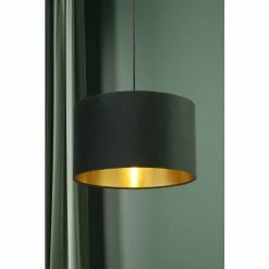 Searchlight Josie Green Velvet Easy Fit Shade