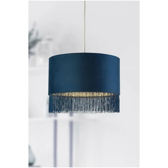 unnamed-file-462.jpg Searchlight Navy Blue Geena Velvet Fringe Shade -Searchlight Shop unnamed file 462