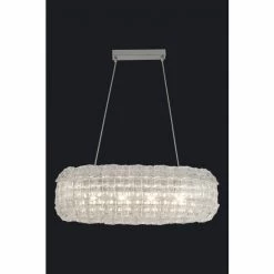 Searchlight Clear/Chrome Zaza 4 Light Ceiling Light -Searchlight Shop unnamed file 554