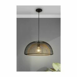 Searchlight Galen Layered Mesh Matt Black Ceiling Pendant -Searchlight Shop unnamed file 559