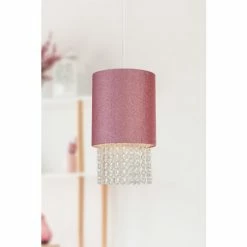 Searchlight Nona Pink Glitter Shade