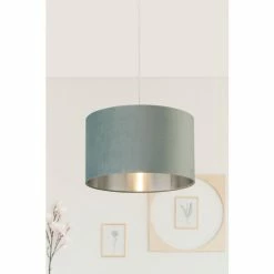 Searchlight Josie Sage Green Velvet Easy Fit Shade