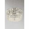 Searchlight Alexandria 3 Light Chrome & Crystal Flush Ceiling Light