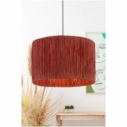 Searchlight Pink Willow Raffia Lamp Shade -Searchlight Shop unnamed file 628