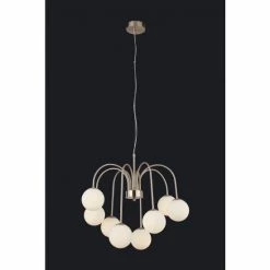 Searchlight Nickel Morton 8 Light Ceiling Light