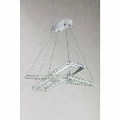Searchlight Chrome Cluster Crystal Ceiling Light
