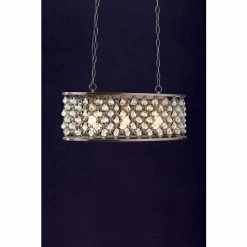 Searchlight Antique Copper Fremont 3 Light Oval Bar Ceiling Light