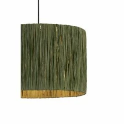 Searchlight Green Willow Raffia Lamp Shade -Searchlight Shop unnamed file 72
