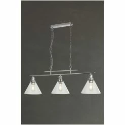 Searchlight Chrome/Glass Entwine 3 Light Ceiling Pendant 3 Searchlight Chrome/Glass Entwine 3 Light Ceiling Pendant -Searchlight Shop unnamed file 722