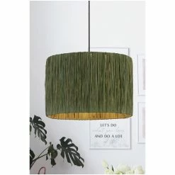 Searchlight Green Willow Raffia Lamp Shade -Searchlight Shop unnamed file 73