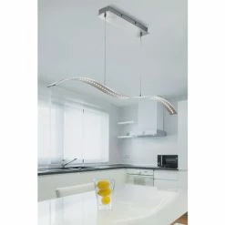 Searchlight Mayfield Silver & Nickel Bar Ceiling Pendant