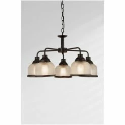 Searchlight Black Highclere 5 Light Black And Glass Ceiling Pendant 5 Searchlight Black Highclere 5 Light Black And Glass Ceiling Pendant -Searchlight Shop unnamed file 747