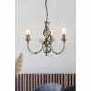 Searchlight Era 3 Light Antique Brass Ceiling Light