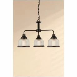 Searchlight Black Highclere 3 Light Black And Glass Ceiling Light -Searchlight Shop unnamed file 777