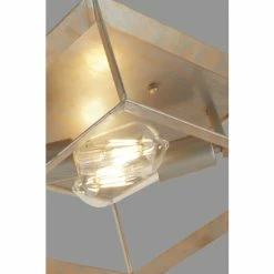 Searchlight Brushed Silver Harbor 2 Light Ceiling Light 4 Searchlight Brushed Silver Harbor 2 Light Ceiling Light -Searchlight Shop unnamed file 780
