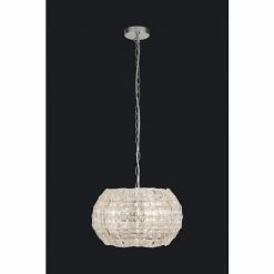 Searchlight Clear/Chrome Zaza 3 Light Ceiling Light