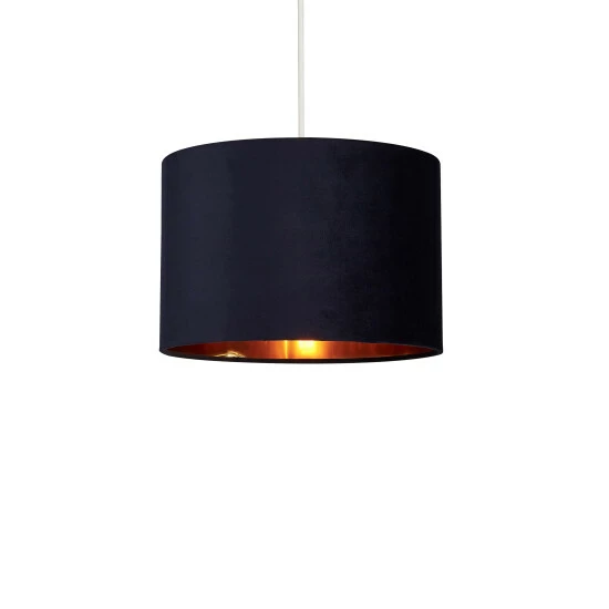 unnamed-file-819.jpg Searchlight Josie Navy Blue Velvet & Gold Inner Easy Fit Shade -Searchlight Shop unnamed file 819