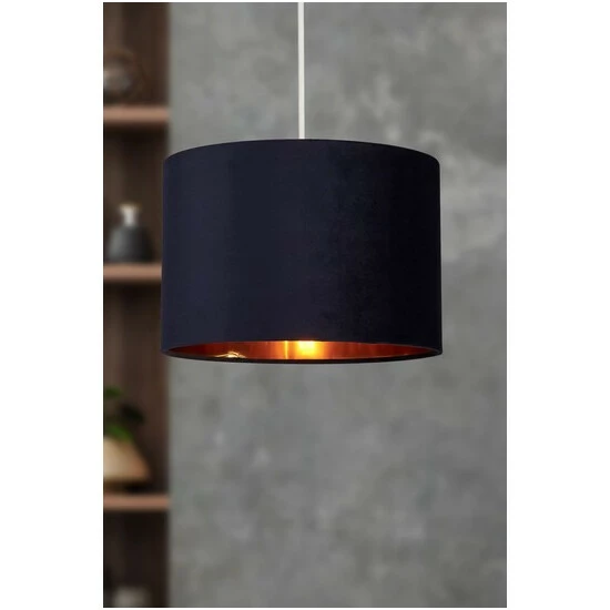 unnamed-file-821.jpg Searchlight Josie Navy Blue Velvet & Gold Inner Easy Fit Shade -Searchlight Shop unnamed file 821