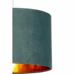 Searchlight Josie Duck Egg Velvet & Gold Inner Easy Fit Shade 4 Searchlight Josie Duck Egg Velvet & Gold Inner Easy Fit Shade -Searchlight Shop unnamed file 824