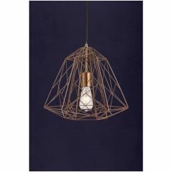 Searchlight Copper Puttle 1 Light Geometric Cage Ceiling Pendant -Searchlight Shop unnamed file 839