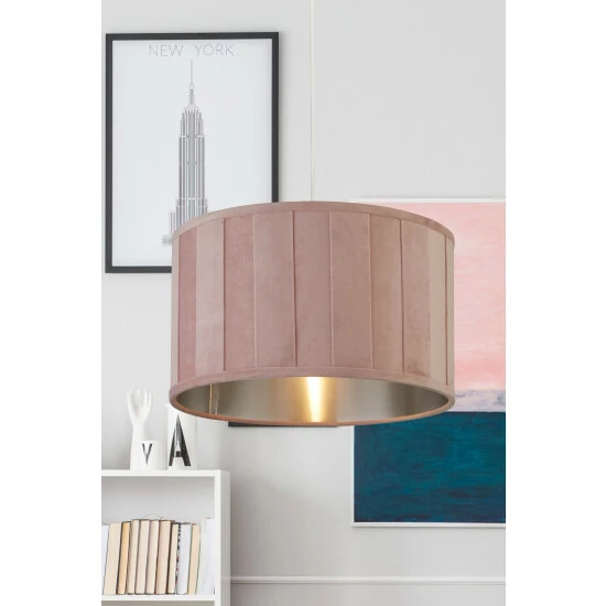 unnamed-file-846.jpg Searchlight Lucy Light Pink Velvet Easy Fit Shade -Searchlight Shop unnamed file 846