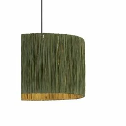 Searchlight Green Willow Raffia Lamp Shade -Searchlight Shop unnamed file 881
