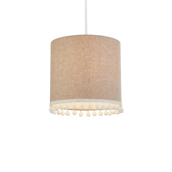 unnamed-file-884.jpg Searchlight Oatmeal Natural Daisy Pom Pom Trim Shade -Searchlight Shop unnamed file 884