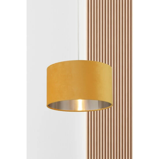 unnamed-file-887.jpg Searchlight Josie Ochre Yellow Velvet Easy Fit Shade -Searchlight Shop unnamed file 887