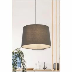 Searchlight Grey Dawn Tapered Linen Shade -Searchlight Shop unnamed file 910