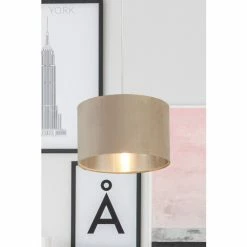 Searchlight Josie Taupe Velvet Easy Fit Shade