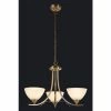 Searchlight Antique Brass Carrick 3 Light Ceiling Light