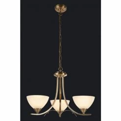 Searchlight Antique Brass Carrick 3 Light Ceiling Light
