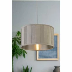 Searchlight Lucy Grey Velvet Easy Fit Shade