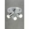 Searchlight Chrome Rollo 3 Light Spot Plate