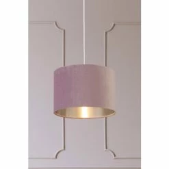 Searchlight Josie Lilac Purple Velvet Easy Fit Shade