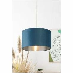 Searchlight Josie Teal Blue Velvet Easy Fit Shade 4 Searchlight Josie Teal Blue Velvet Easy Fit Shade -Searchlight Shop unnamed file 977