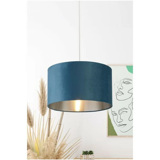 unnamed-file-977.jpg Searchlight Josie Teal Blue Velvet Easy Fit Shade -Searchlight Shop unnamed file 977