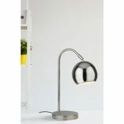Searchlight Chrome Madenn Arch Table Lamp